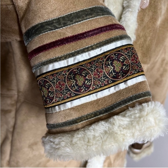 Coldwater Creek Faux Suede and Sherpa Winter Jacket - Picture 7 of 10